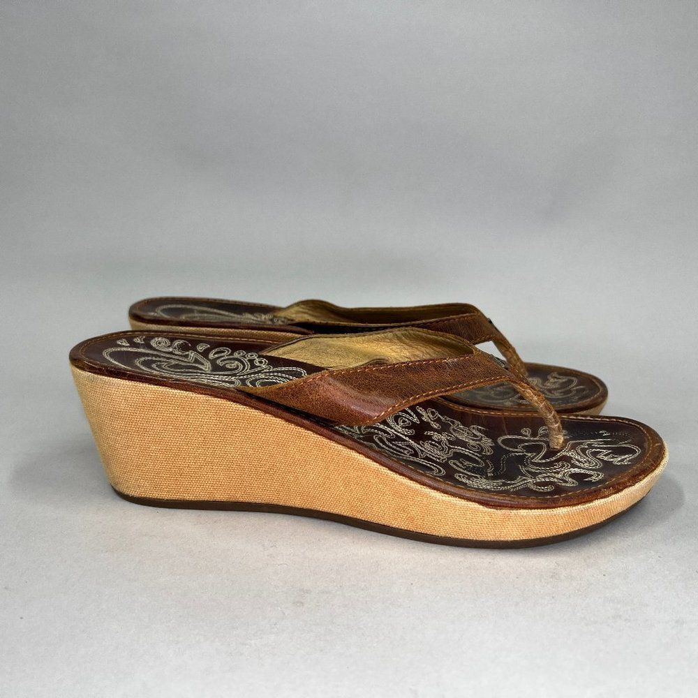 Olukai Women's Wedge Thong Sandals